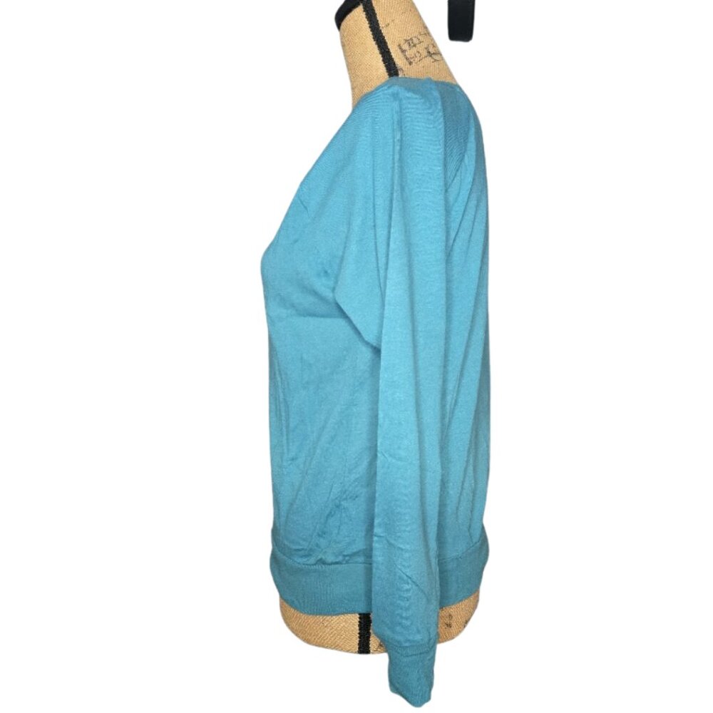 NWT Poof Apparel Women's Blue Basic Long Sleeve Size Small - Picture 4 of 8